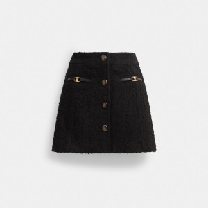 Dámské Sukně Coach Heritage C Boucle Mini Černé | CZ TCD615
